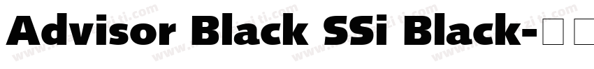 Advisor Black SSi Black字体转换